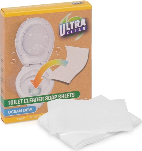 Dissolvable scented toilet cleaning sheets - 10 pcs