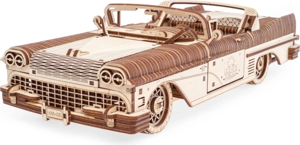 Ugears puzzle mécanique en bois – cabriolet VM-05