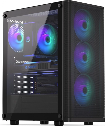 ENDORFY Ventum 200 ARGB gaming PC case with tempered glass and outstanding airflow