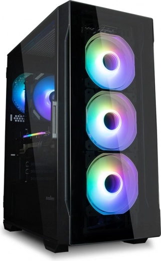 I3 Neo TG mid tower RGB case nero con 4 ventole
