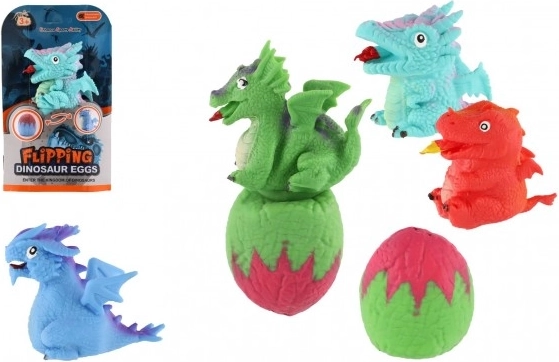 Flipping Dinosaur with Egg 15 cm