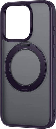 Baseus SkyRing Magnetic custodia magnetica con supporto per iPhone 14 Pro Max + vetro temperato e kit di pulizia viola