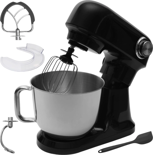 Bauerkraft planetary kitchen mixer with 5 l bowl, 1500 W – Black