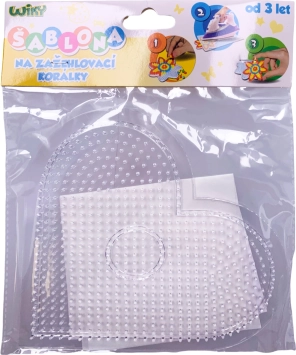 Template for iron-on beads – heart