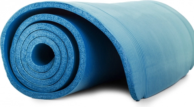 Non-slip fitness and yoga mat 180 × 60 cm, 10 mm