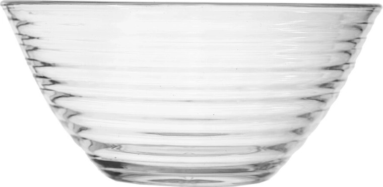 Clear glass highlights the contents and matches any table setting