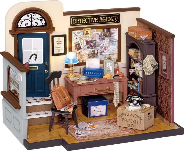 Rolife DIY House: Mose’s Detective Office with LED Lighting