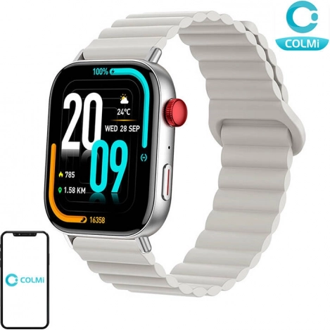 Smartwatch Colmi C8 Max con cinturino magnetico – argento