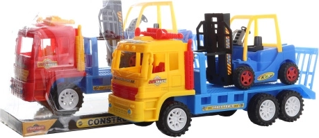 Plastic truck with lift and flywheel