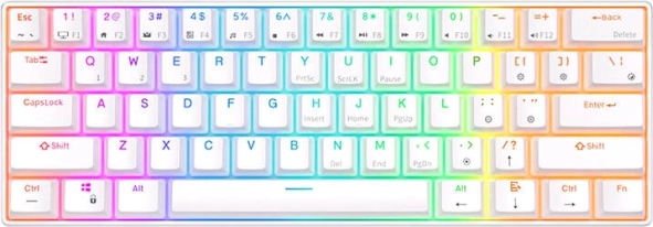Mechanická klávesnica Royal Kludge RK61 RGB biela