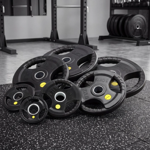 Rubber-coated surface for equipment protection and lower noise