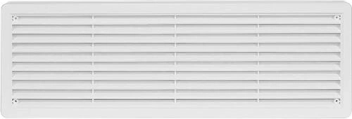 Grille d’aération de porte 400 × 130 mm, blanche, 2 pcs