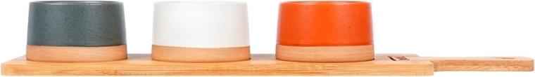 Three durable ceramic bowls