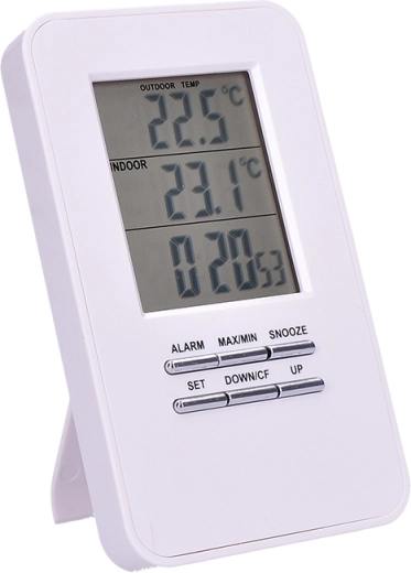 Temperatura interna ed esterna su un unico display
