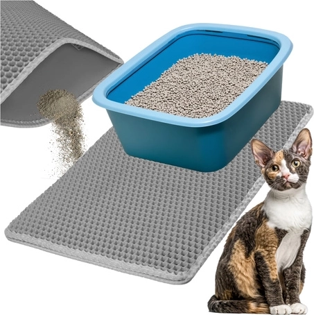 Two-layer pocket for a cleaner litter area