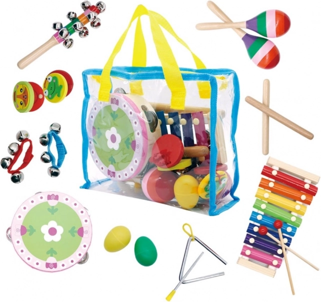 Glazbeni set za djecu 14 komada s torbom ECOTOYS