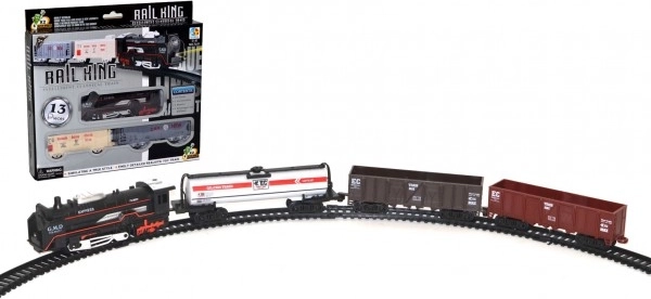 Battery-powered train set with tracks, 67 cm