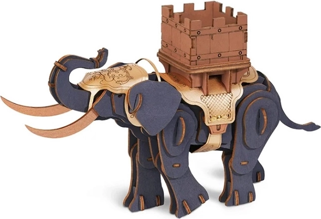 RoboTime houten 3D puzzel strijdolifant
