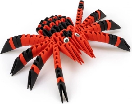 Realistic spider without a drop of glue