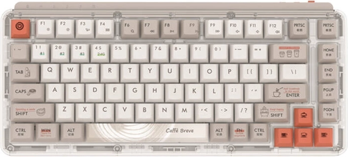 Tastiera meccanica wireless MIIIW color caffè