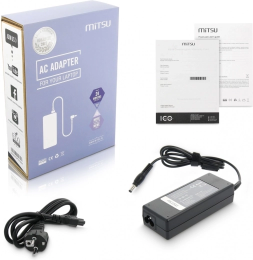 Polnilec / napajalni adapter 19 V 4,74 A (5,5 × 2,5 mm) – univerzalen za ASUS, TOSHIBA, MSI, PACKARD BELL 90 W