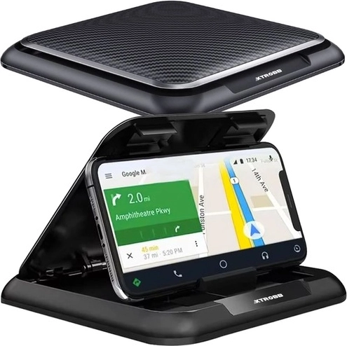 XTROBB self-adhesive car phone holder with adjustable tilt