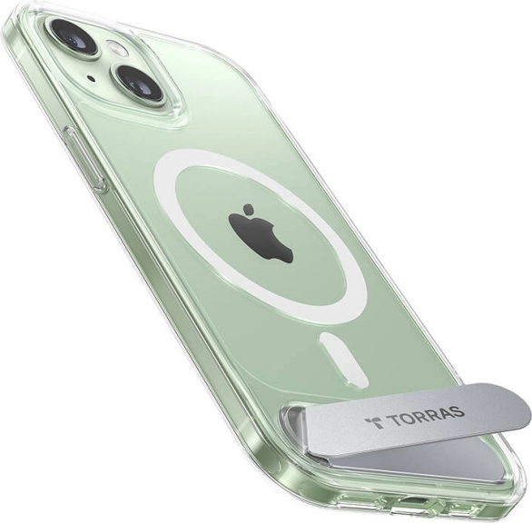 Torras průhledné pouzdro UPRO Pstand s magnetickým stojánkem pro iPhone 15