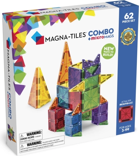 MAGNA-TILES costruzione magnetica combo 62 pezzi