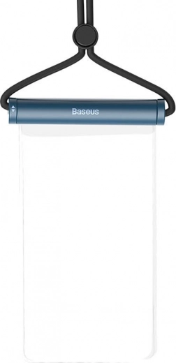 Custodia impermeabile per telefono Baseus AquaGlide con chiusura cilindrica blu