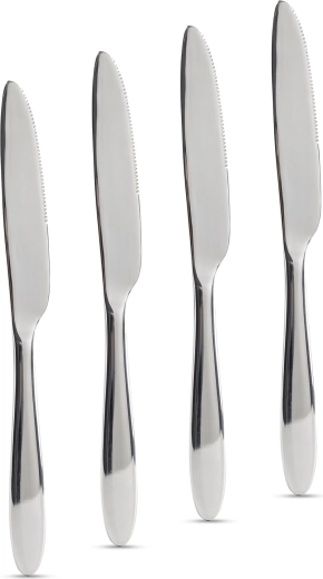 Ensemble de couteaux de table en acier inoxydable, 4 pièces