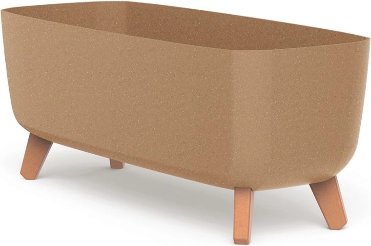 Gracia Case Eco Wood Planter on Legs 58 cm – self-watering, naturo