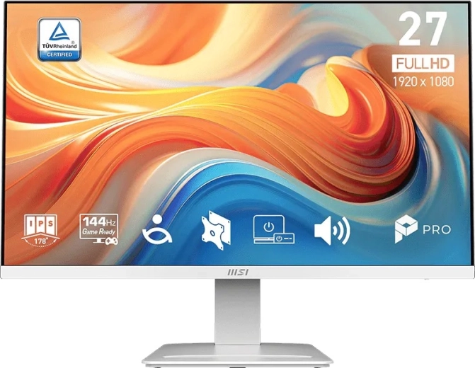 MSI PRO MP273W E14A monitor gaming e da ufficio 27" bianco