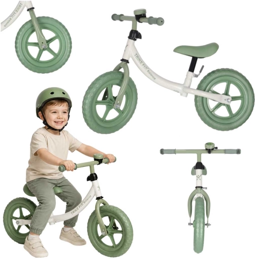 Poganjalček Trike Fix z zvončkom, zelen