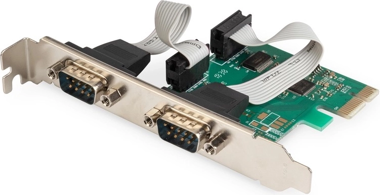 Controller PCIe per porta seriale RS232, 2x DB9, chipset ASIX99100