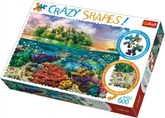 Puzzle 600 Crazy Shapes Tropical Island