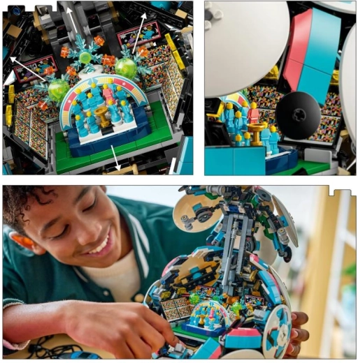 Mini stadio nascosto con festeggiamenti