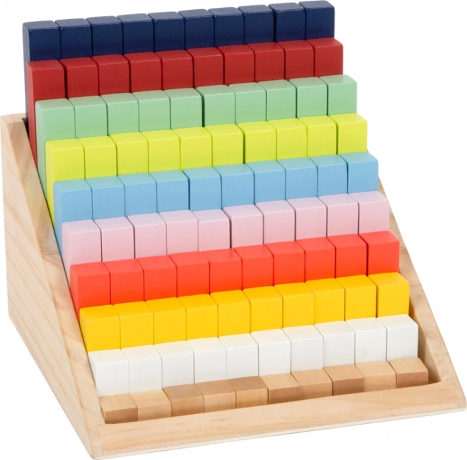 Educational Wooden Math Blocks in a Box