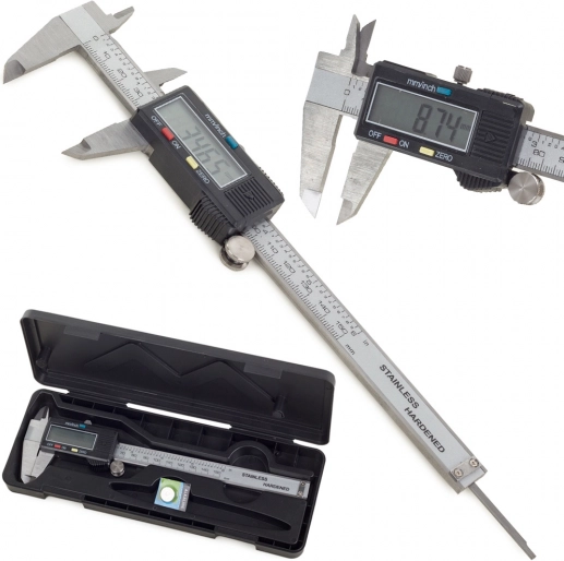 Elektronsko digitalno pomično merilo 150 mm z LCD-zaslonom