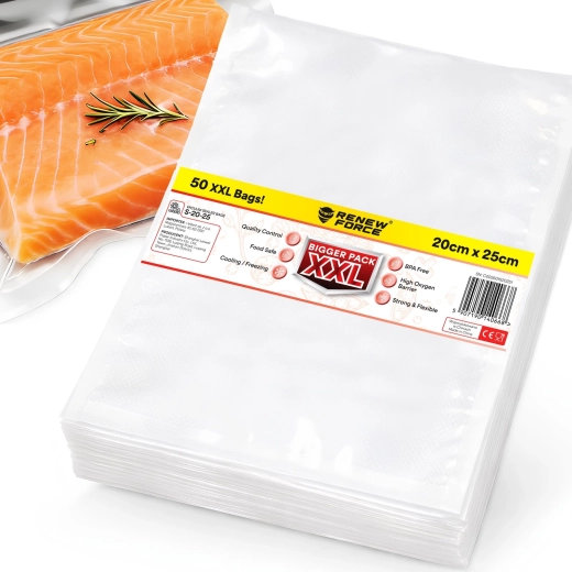 Sachets sous vide gaufrés Renew Force 20 × 25 cm, 50 pièces