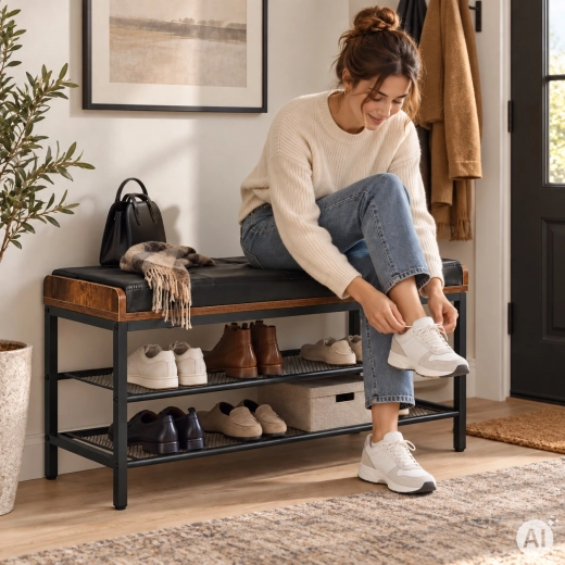 Comfortable seating and storage space