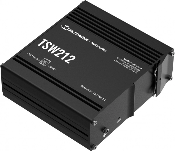 Switch gestito industriale TSW212 con 2x SFP e 8x GbE L2/L3