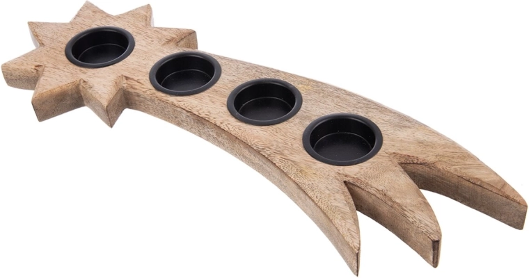 Quattro coppette in metallo per candele tealight