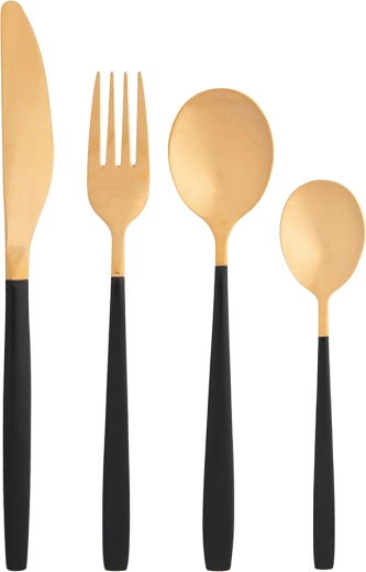 Ménagère Noble gold black 24 pièces dans une boîte cadeau