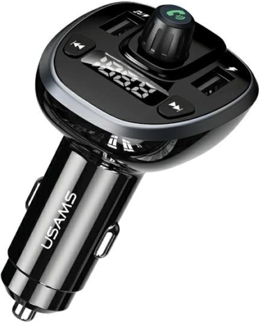 Hands-free kit with FM transmitter USAMS C21 Bluetooth, MP3, 2× USB 3.4 A
