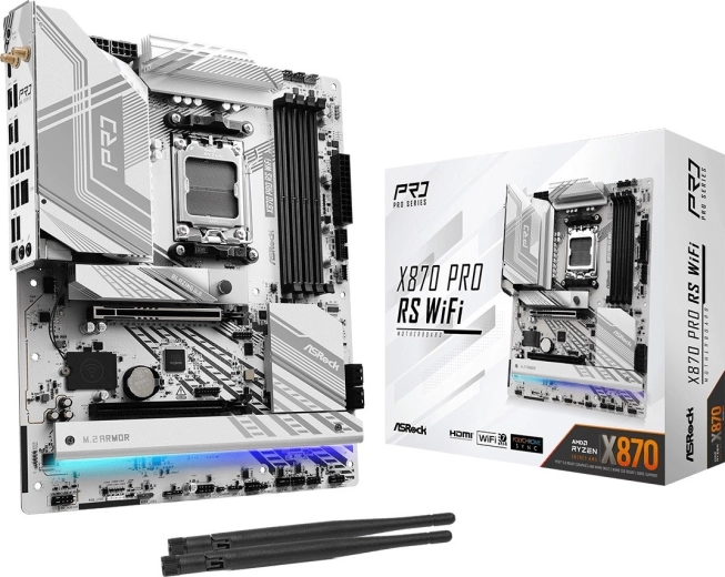 asrock x870 pro rs wifi – scheda madre am5 con ddr5, m.2 e usb4