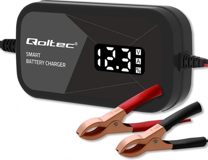 intelligent microprocessor charger 12V 2A with regeneration for AGM and GEL batteries with LCD display