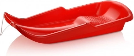 Plastic Sled Simple 80 × 39 cm – Red
