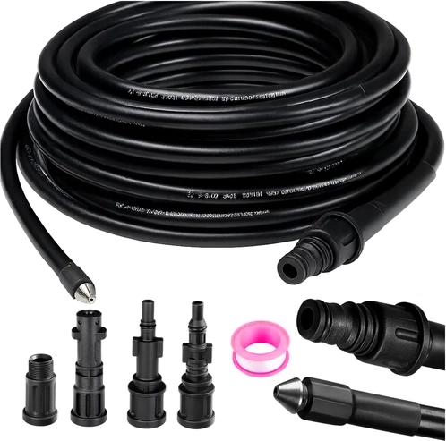 Ruhhy 20m csőtisztító tömlő adapterrel