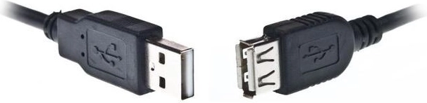 Cavo di prolunga USB 2.0 AM–AF 1,8 m nero