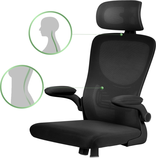 Supporto ergonomico per la schiena e microsiete traspirante